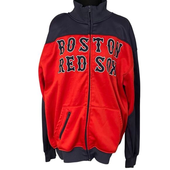 Stitches Boston Red Sox Men’s MLB Full Zip Bullpen Jacket - Picture 2 of 10